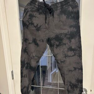 Women's Black Tie-Dye Jogger Pants